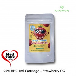 OG STRAWBERRY 95% HHC 1ml 510 CARTRIDGE - KANAVAPE - MEDVAPE