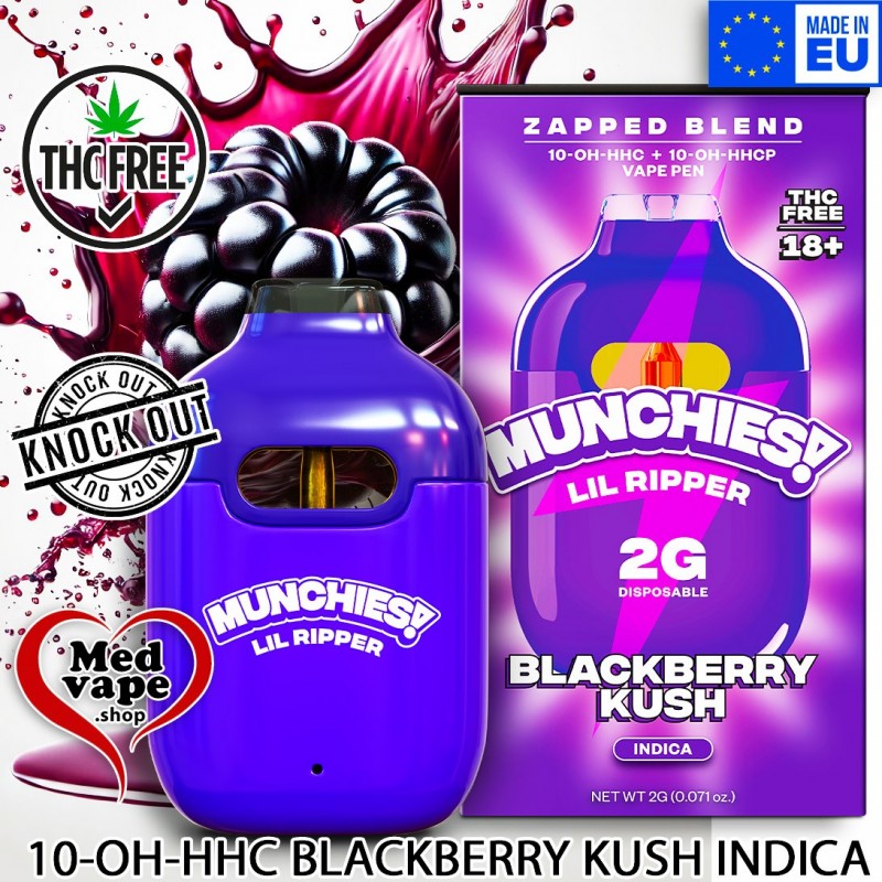 LIL RIPPER BLACKBERRY KUSH 2ml 10-OH - MUNCHIES WEED THC CANNABIS LEGAL LIL RIPPER BLACKBERRY KUSH 2ml 10-OH - MUNCHIES WEED THC CANNABIS LEGAL