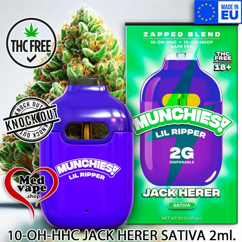 LIL RIPPER JACK HERER 2ml 10-OH - MUNCHIES WEED CANNABIS TCH LEGAL LIL RIPPER JACK HERER 2ml 10-OH - MUNCHIES WEED CANNABIS TCH LEGAL